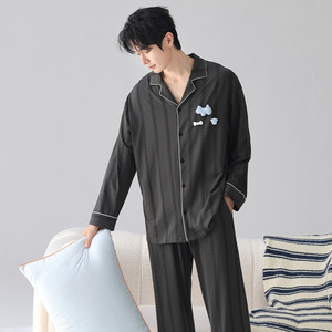 Pijamas de Algodón para Hombre de Marca Privada, Conjunto de Pantalones Cortos para Dormir, Hechos a Medida, Venta al Por Mayor, MOQ Bajo - Product Image 6