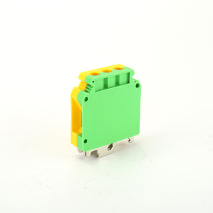Uslkg-35n Grounding <b>Terminal</b> Block 35mm 100a Screw Connection Yellow Green Bicolor Rail Mounted Earth <b>Terminal</b> - Product Image 3