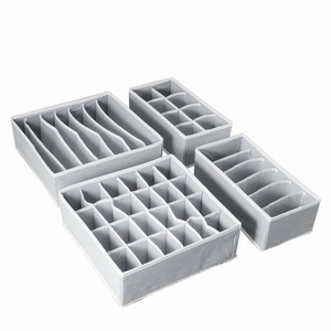 Factory Sale Sock Underwear Bra Non Woven Foldable Home Organizer Multifunctional Storage Box