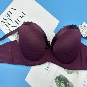 1.35 dollari modello YWB074 seno 38-44 vendita calda spessa doppia schiuma imbottita Push up regolabile Plus Size reggiseni per grandi tette - Product Image 4