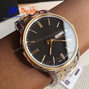 Reloj de Cuarzo Clásico para Hombre con Esfera Redonda y Brazalete de Acero Inoxidable en Dos Tonos, Reloj de Pulsera Casual de Negocios - Product Image 4