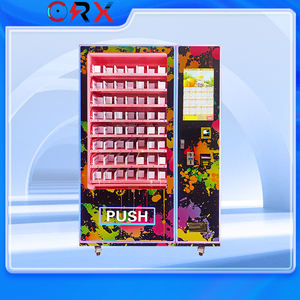 Venta caliente 24 horas de gran capacidad automática Combo aperitivos bebidas máquina expendedora refrigerador al aire libre - Product Image 4