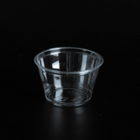 Gobelets à sauce/portion individuels en plastique jetables populaires, avec couvercle, 4 oz (120 ml), pour fêtes, mariages, camping, pique-niques – Vente directe usine