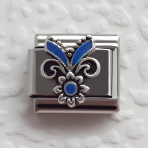 Bracelet à Breloques Italien DIY en Acier Inoxydable 304 Brillant, Bracelet Élastique Émail Vintage - Product Image 5