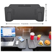 Table de travail pliable pour ordinateur portable Keynew, support de plateau ABS amélioré, compatible Tesla Model 3/Y, pour volant, repas et travail en déplacement