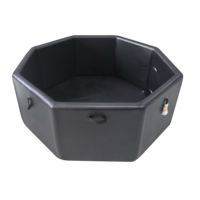DWF Matériau durable 6-8 personnes Groupe Cold Plunge Session Bain de glace gonflable Baignoire de piscine