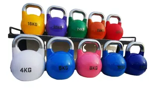 Kettlebell Competition Kettlebells New Straight Handle Hollow Powder Coated Competition Kettlebell