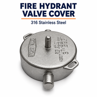 Composants en acier inoxydable 316 de 3 pouces et 0,5 kg, fabriqués par moulage à la cire perdue, pour pièces de soupape et couvercles de soupape de poteau d'incendie de précision