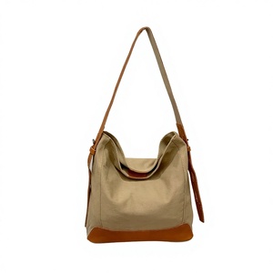 Borsa a <span class=keywords><strong>Tracolla</strong></span> da Donna in Stile Retrò Europeo-Americano, Patchwork in Tela, Chiusura con Cerniera, Grande Capacità, Cinghie Larghe - Product Image 1