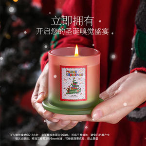 Cadeau de Noël, bougie artisanale en cire de soja aromatique en forme de dôme doré, lampe souvenir - Product Image 5