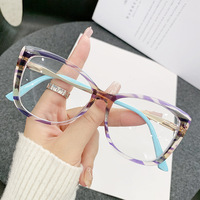 Lunettes de mode anti-lumière bleue pour femmes, monture intégrale verte, verres en PC TR90