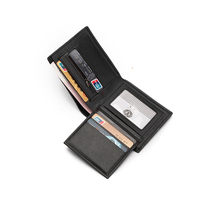 Dompet Pria Merek Mewah Dompet Pendek Retro Terbaik Dompet Mini Tempat Kartu Kredit Pria Ritsleting Kulit PU Tempat Kartu Multi Kartu