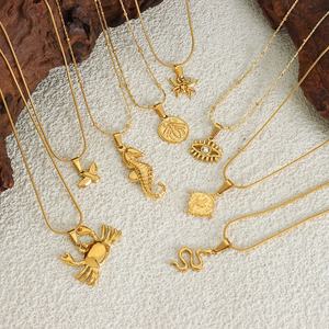 Collar de Clavícula con Colgante de Cangrejo, Dragón, Serpiente, Ojo del Diablo, Estilo Exagerado, Personalidad y Moda - Product Image 1