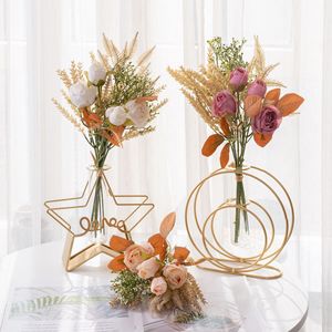 ช่อดอกกุหลาบแห้งประดิษฐ์ CallaFloral สีขาว สีชมพูอ่อน สีแชมเปญ สำหรับตกแต่งงานแต่งงาน ตกแต่งบ้าน ทำด้วยมือ สไตล์ INS สำหรับขายต่างประเทศ - Product Image 2