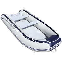 Usine directement fournir blanc & bleu PVC bateaux à rames gonflable bateau de pêche avec certificat CE