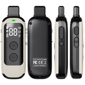 LED Screen IPX7 Waterproof 600M <strong>Control</strong> Distance Shock Beep Vibration Levels 2 Channels Nylon Dual-Dog Training Collars - Product Image 3