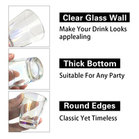 Verres à shot personnalisés avec logo gravé, en vrac, 1 oz, 1,5 oz, pour tequila, whisky, sublimation, pour bar, fête, mariage, vente
