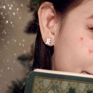 Dylam Xmas Christmas Collection Festival Gift Gingerbread <b>Man</b> S925 Silver Star 5A Zirconia Earrings Dainty Earrings <b>for</b> Women - Product Image 5