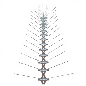 Spuntoni Anti-Uccelli Personalizzati in Acciaio Inox 304, Lunghezza 25CM, Base in Plastica, Recinzione di Sicurezza Impermeabile Anti-Arrampicata per Balconi - Product Image 2