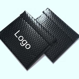 <span class=keywords><strong>Enveloppe</strong></span> à bulles en aluminium noir brillant, 100 pièces, sac de livraison express, échantillon gratuit - Product Image 1