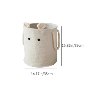 Cesto de Almacenamiento de Franela con Diseño de Dibujos Animados <span class=keywords><strong>y</strong></span> Cesto para Ropa Sucia de Gran Capacidad para Sala de Estar <span class=keywords><strong>y</strong></span> Dormitorio - Product Image 6