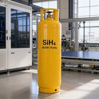 SiH4 Silane 6N de qualité électronique pour le dépôt de films minces par CVD, PECVD, LPCVD en semi-conducteurs, cylindre 10L 44L 47L, fournisseur Si2H6 TCS