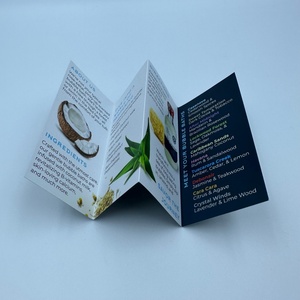 Impresión a Granel en Formato A5, Papel Brillante de 200 g/m², Folleto Cuadrado Plegable en Acordeón para Salones de Belleza, Servicios de Salud, Festivales, Cosméticos y Educación - Product Image 1