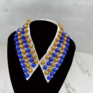 Sigma Gamma Rho <span class=keywords><strong>Collar</strong></span> de Clip desmontable de perlas de imitación de estilo retro griego para mujer - Product Image 2