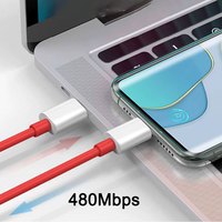 Un plus câble de charge de téléphone portable type-c vers câble de données USB 5A ligne de charge rapide usine de gros