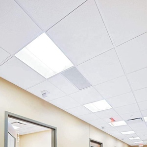 Hiệu suất cao mềm sợi Modular Trần gạch Acoustic gạch Trần Đình chỉ g mắt lưới sản xuất 2x2 sợi thủy tinh len cho - Product Image 1