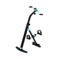 Mini-vélo d'exercice portable en acier, pédalier d'entraînement, capacité 120 kg, pour usage domestique, machine d'entraînement mains et pieds pour personnes âgées et d'âge moyen