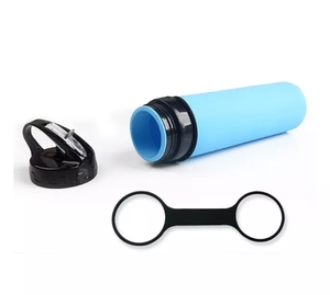 Reusable Foldable <b>Water</b> <b>Bottle</b> Silicone <b>Collapsible</b> <b>Water</b> <b>Bottle</b> Folding <b>Bottle</b> for Travel Outdoor - Product Image 2