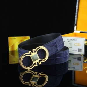 เข็มขัดหนังจระเข้ไนล์สำหรับผู้ชายแบบสั่งทำพิเศษ ย้อมสีน้ำ ขัดเงา อเนกประสงค์ คลาสสิก หัวเข็มขัดหยกชุบทอง สไตล์หรูหรา - Product Image 6