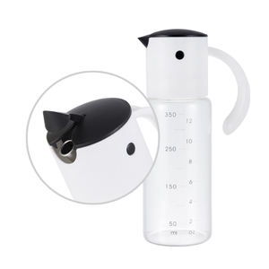 Distributeur d'huile en verre recyclé à ouverture automatique par gravité 350 ml, anti-fuite, <span class=keywords><strong>pour</strong></span> cuisine domestique - Product Image 3