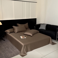 Ensembles de draps et taies d'oreiller en coton uni résistants aux plis, toucher doux pour la maison