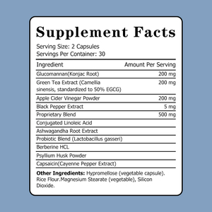 Capsules de perte de poids et de détox à marque privée avec extrait de Gynostemma pour équilibrer le métabolisme corporel et réduire la graisse abdominale pour une silhouette parfaite - Product Image 2