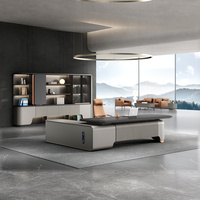 Fabricant de bureaux de direction modernes de luxe, mobilier de bureau professionnel, table de direction pour patron