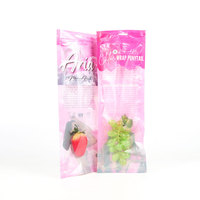 Sac en plastique à fermeture éclair supérieure de sortie d'usine sac d'emballage en plastique d'accessoires de cheveux d'esprit de postiche de joint reproductible