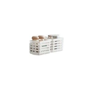 Hanging Telescopic Storage <b>Basket</b> Rectangle 1 Layer For Fridge Kitchen Sink Home Use With Draining Function - Product Image 3