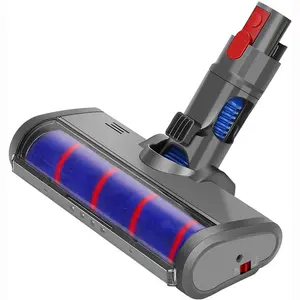 Cepillo eléctrico para aspiradora, limpiador de polvo con luz LED para suelo de alfombra, para Dysons V7, V8, V10, V11