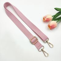 Nouvelle Sangle de Sac Bandoulière Fine en Coton de 2,5 cm, Couleur Unie, Réglable, pour Remplacement d'Accessoires de Sac à Main Femme