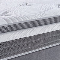 Matelas à ressorts ensachés en mousse à mémoire de forme Eurolux roulé Matelas lit super king queen taille unique Ult