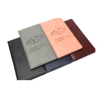 Portefeuille de documents de véhicule en cuir PU avec logo personnalisé, porte-documents de voiture, porte-registre et assurance, porte-documents de véhicule
