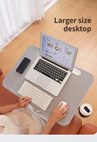Support robuste pour ordinateur portable à lumière LED inclinable en hauteur réglable pour étudier l'écriture Table de chevet ou de canapé Table de travail Table d'appoint Bureau