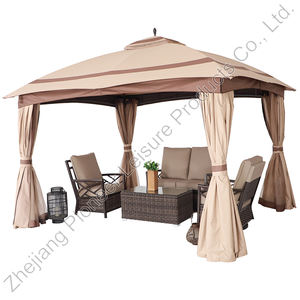 11 * 13ft poteaux ronds minimalistes Glorieta Del Patio pour Jardin - Product Image 6