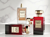 G & S Bouteille de parfum en verre Emballage de luxe Vaporisateur de parfum en verre Bouteille de parfum haut de gamme