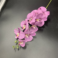 Offre Spéciale – Fleurs Artificielles en Soie, Orchidées à 9 Têtes, Orchidées en Tissu Phalaenopsis pour Décoration Maison et Mariage