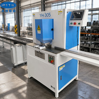 Machine de découpe CNC en aluminium/ABS à 45 degrés pour diffuseur d'air, panneau publicitaire, panneau lumineux LED, porte et fenêtre et cadre photo 45 °   Scie à découper