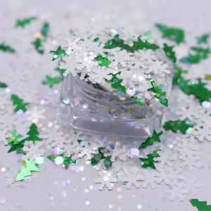 Christmas Metallic Chunky Mixed <strong>Red</strong> White <strong>Glitter</strong> Wholesale for Crafts - Product Image 2