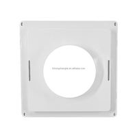 Extracteur d'air industriel en forme de boîte à montage mural pour serre d'aération Diffuseur de grille carrée en plastique ABS